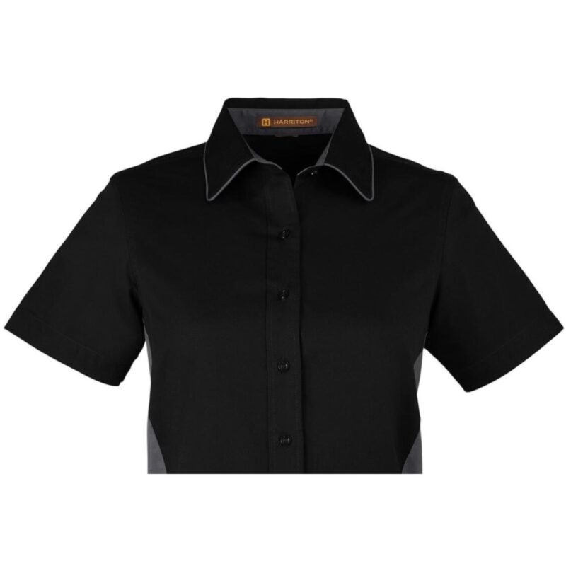 Custom Harriton Ladies' Flash IL Colorblock Short Sleeve Shirt - 3