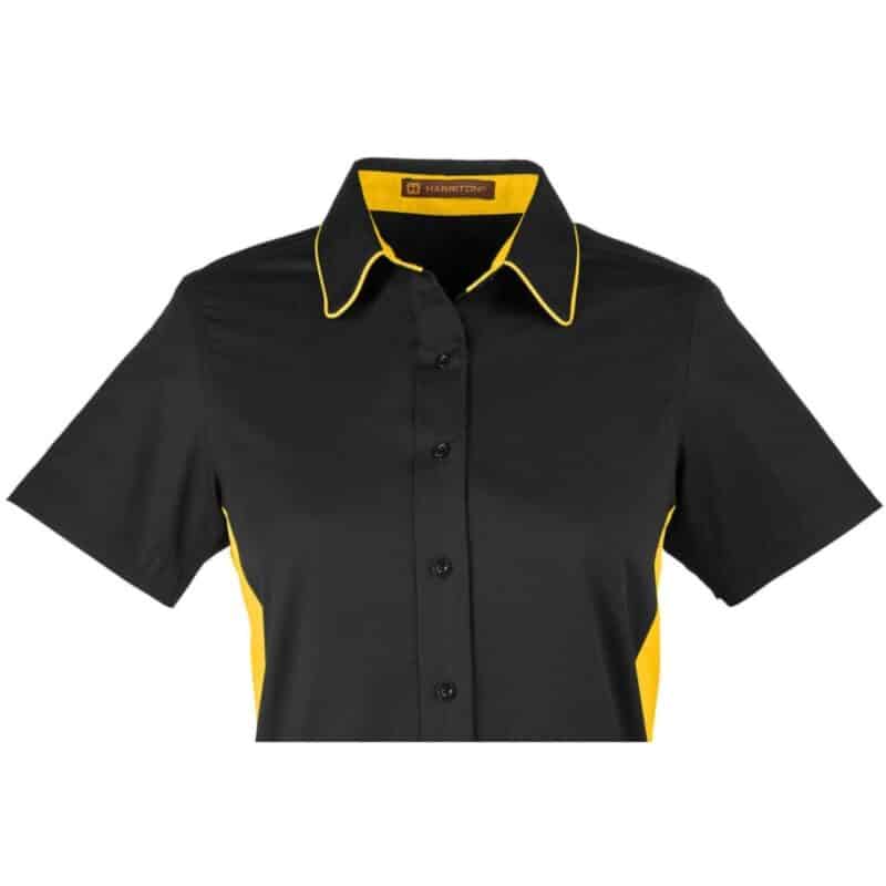 Custom Harriton Ladies' Flash IL Colorblock Short Sleeve Shirt - 4