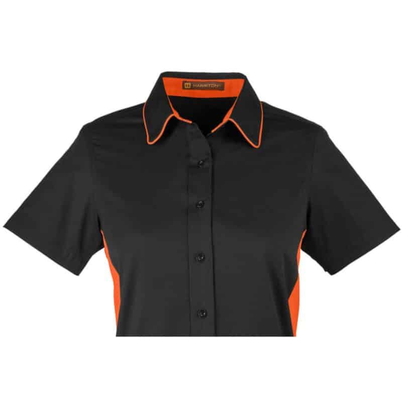 Custom Harriton Ladies' Flash IL Colorblock Short Sleeve Shirt - 5