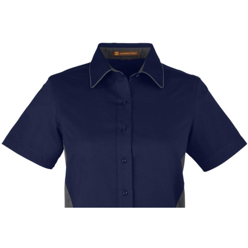 Custom Harriton Ladies' Flash IL Colorblock Short Sleeve Shirt - 6