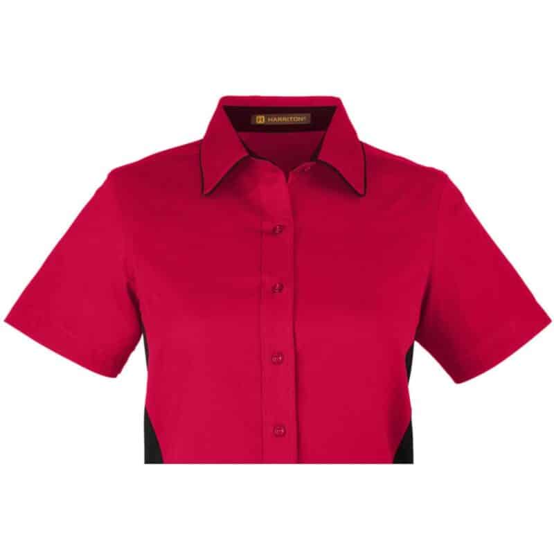 Custom Harriton Ladies' Flash IL Colorblock Short Sleeve Shirt - 7