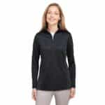Custom Harriton Ladies' Flash Snag Protection Plus IL Colorblock Quarter-Zip - 1