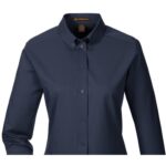 Custom Harriton Ladies' Foundation 100% Cotton Long-Sleeve Twill Shirt With Teflon™ - 6