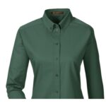 Custom Harriton Ladies' Foundation 100% Cotton Long-Sleeve Twill Shirt With Teflon™ - 8