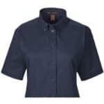 Custom Harriton Ladies' Foundation 100% Cotton Short-Sleeve Twill Shirt With Teflon™ - 4