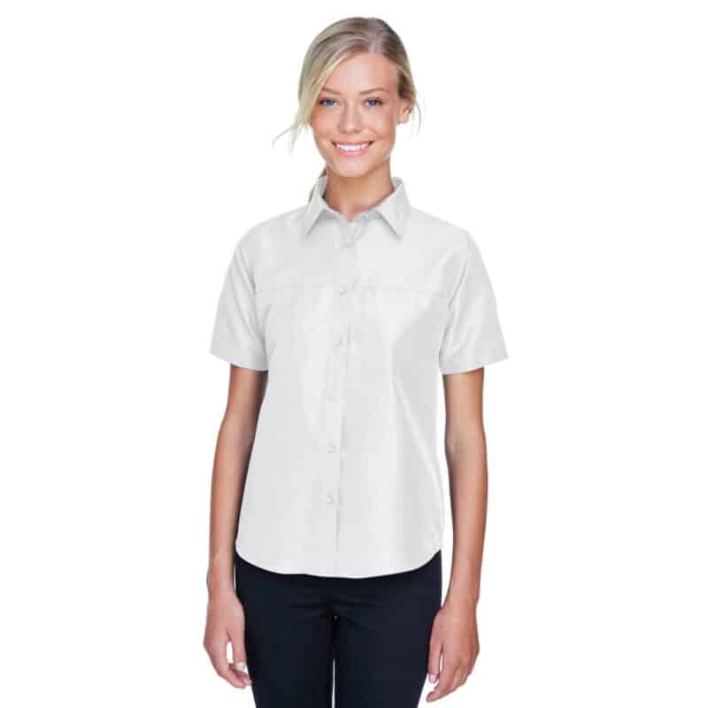 Custom Harriton Ladies' Key West Short-Sleeve Performance Staff Shirt - 1