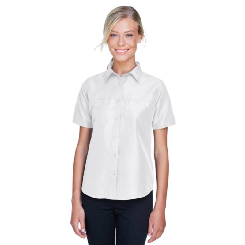 Custom Harriton Ladies' Key West Short-Sleeve Performance Staff Shirt