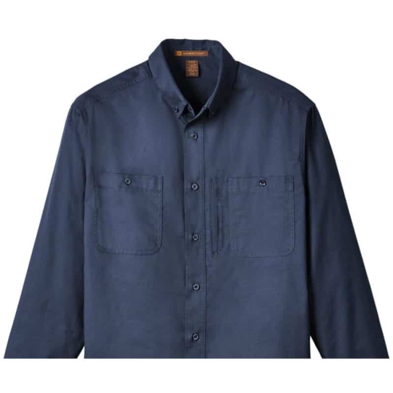 Custom Harriton Men's Advantage IL Long-Sleeve Workshirt - 5
