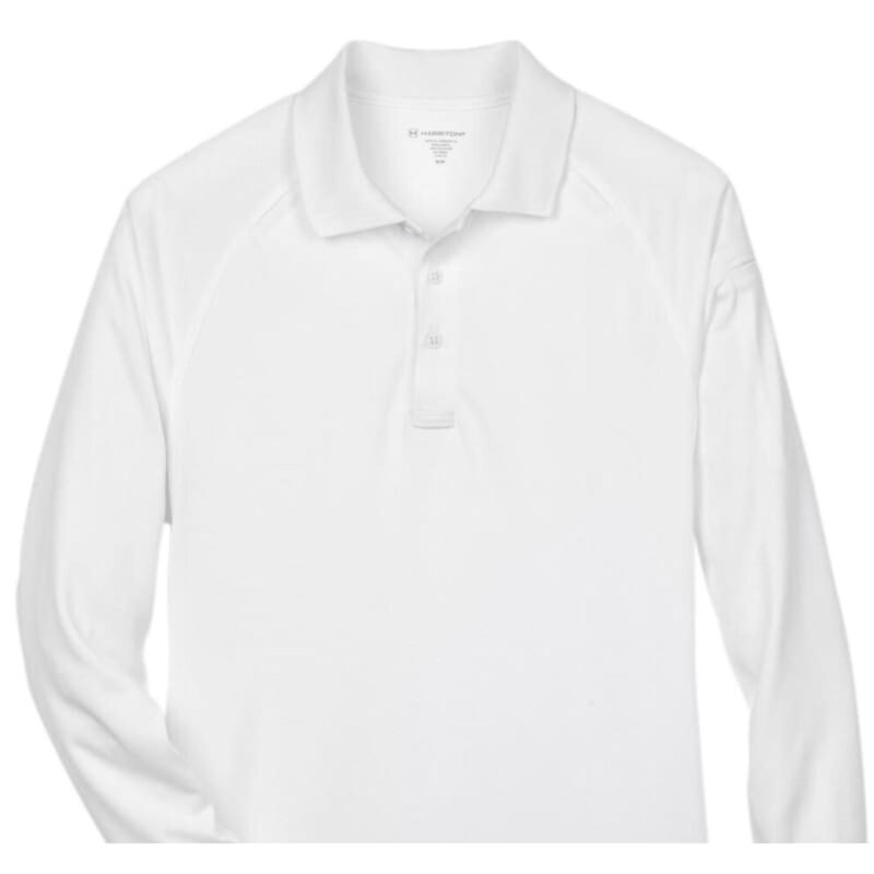Custom Harriton Men's Advantage Snag Protection Plus Long-Sleeve Tactical Polo - 3