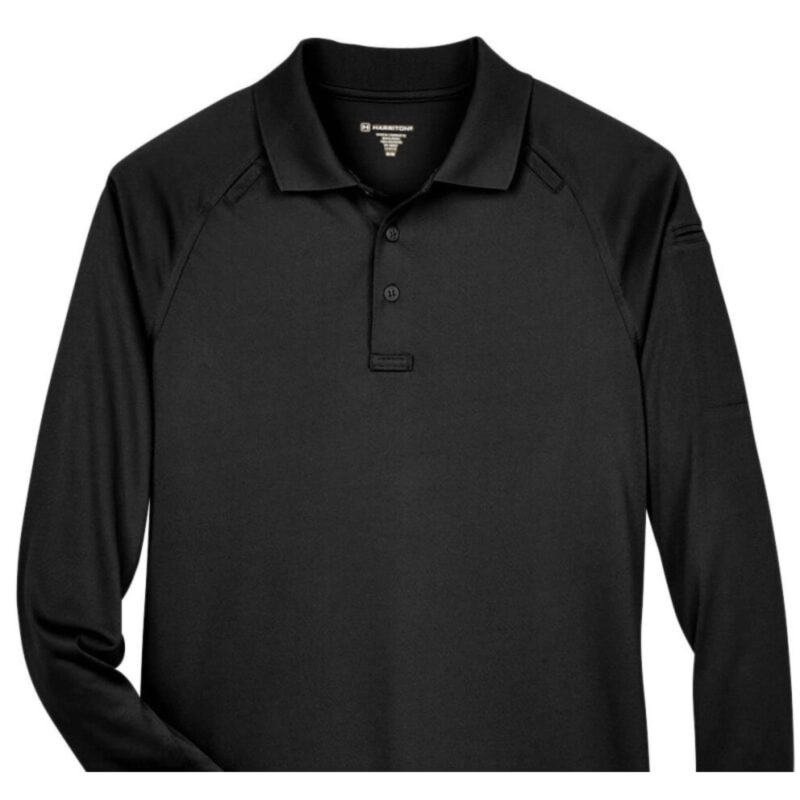 Custom Harriton Men's Advantage Snag Protection Plus Long-Sleeve Tactical Polo - 4