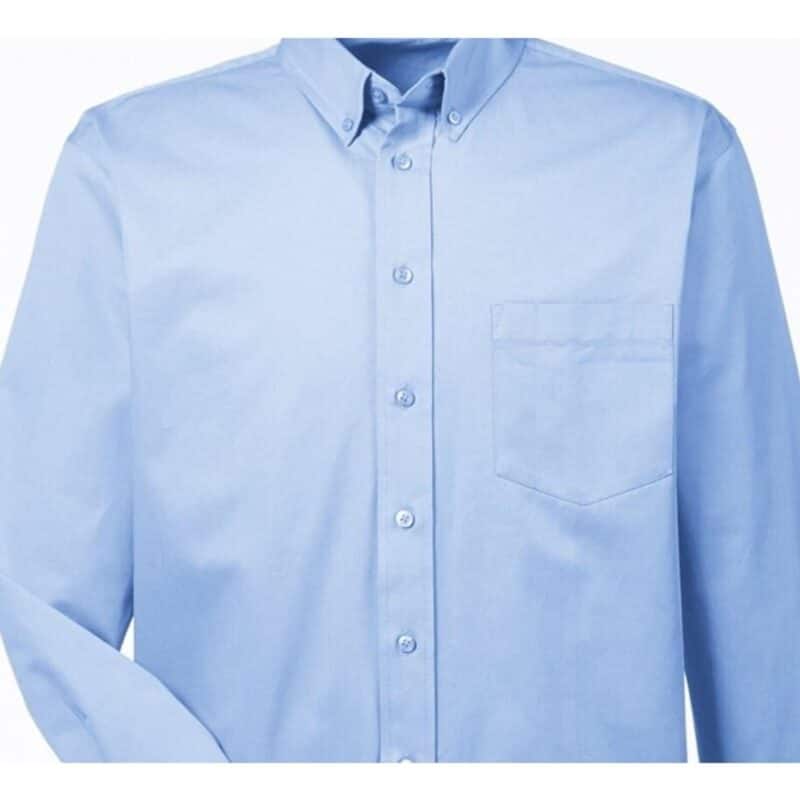 Custom Harriton Men's Foundation 100% Cotton Long-Sleeve Twill Shirt With Teflon™ - 7