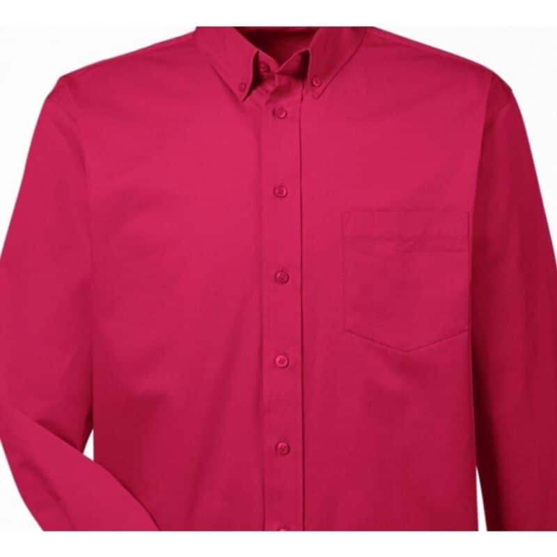Custom Harriton Men's Foundation 100% Cotton Long-Sleeve Twill Shirt With Teflon™ - 9