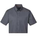Custom Harriton Men's Foundation 100% Cotton Short-Sleeve Twill Shirt With Teflon™ - 4