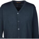 Custom Harriton Men's Pilbloc™ V-Neck Button Cardigan Sweater - 4