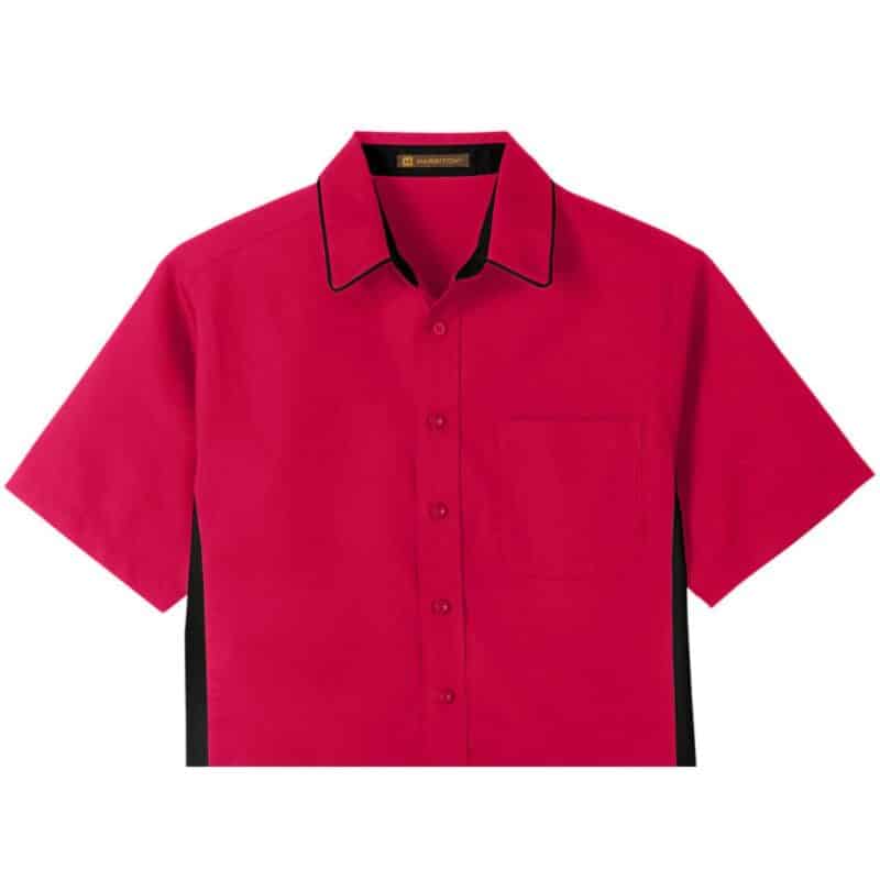 Custom Harriton Men's Tall Flash IL Colorblock Short Sleeve Shirt - 7