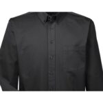 Custom Harriton Men's Tall Foundation 100% Cotton Long-Sleeve Twill Shirt With Teflon™ - 4