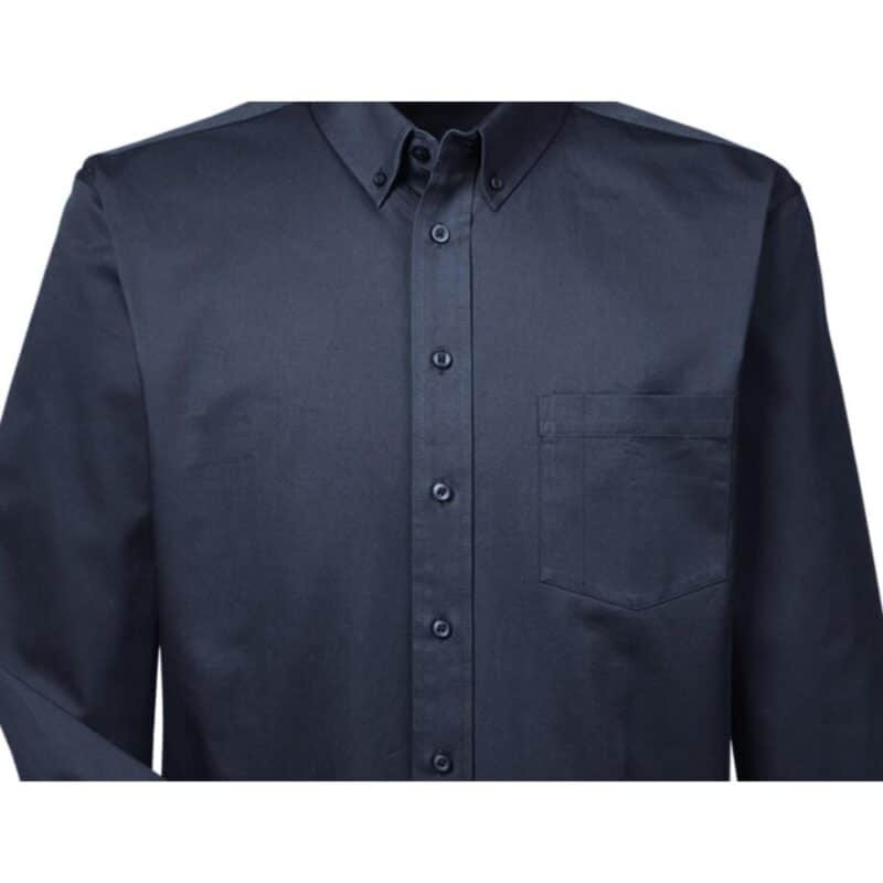 Custom Harriton Men's Tall Foundation 100% Cotton Long-Sleeve Twill Shirt With Teflon™ - 5