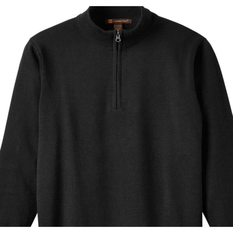 Custom Harriton Unisex Pilbloc™ Quarter-Zip Sweater - 3