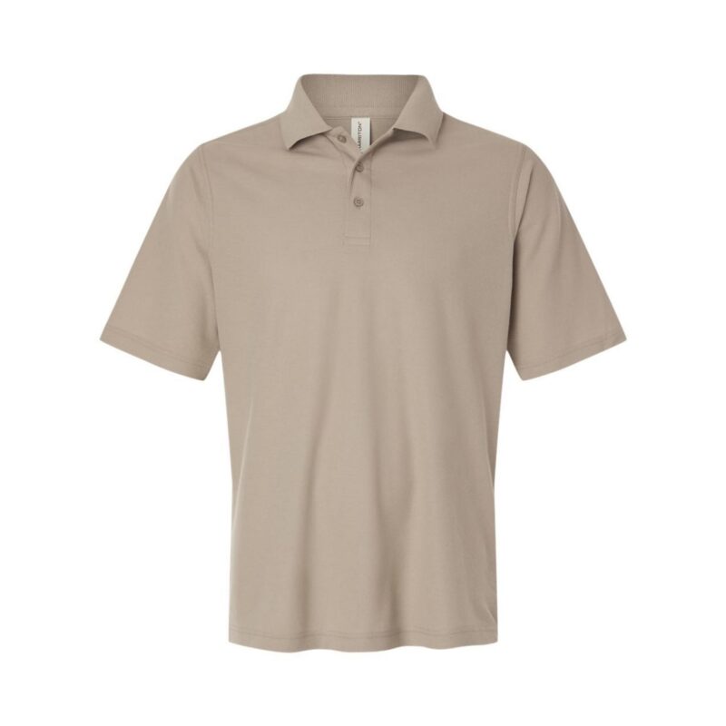 Custom Harriton Men's Maverick CVC Pique Polo - M105 - 6