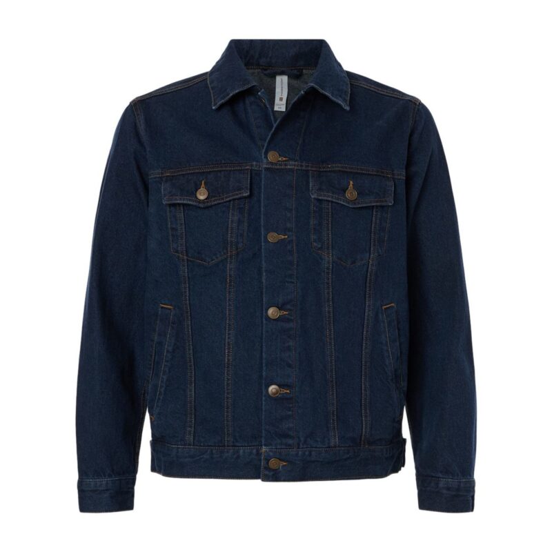 Custom Harriton Unisex Cooper Denim Jacket - M75 - 1