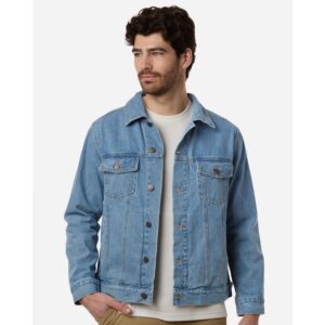 Custom Harriton Unisex Cooper Denim Jacket - M75