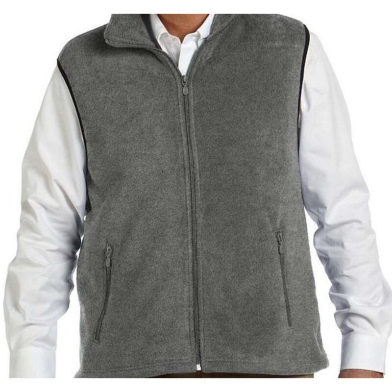 Custom Harriton 8 Oz. Fleece Vest - 2