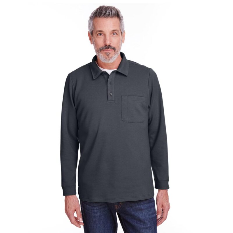 Custom Harriton Adult StainBloc™ Pique Pullover Fleece - 1
