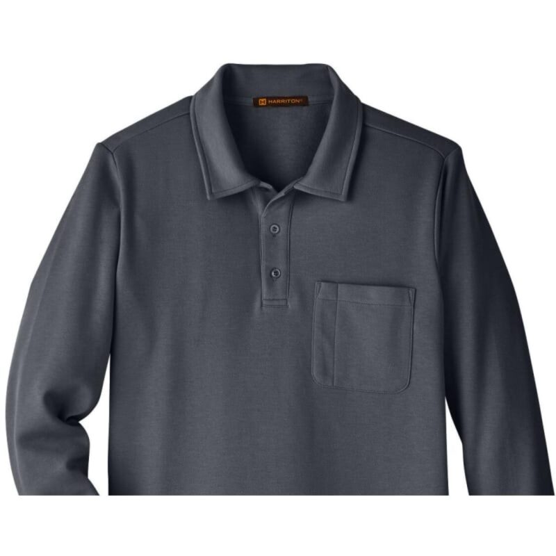 Custom Harriton Adult StainBloc™ Pique Pullover Fleece - 3