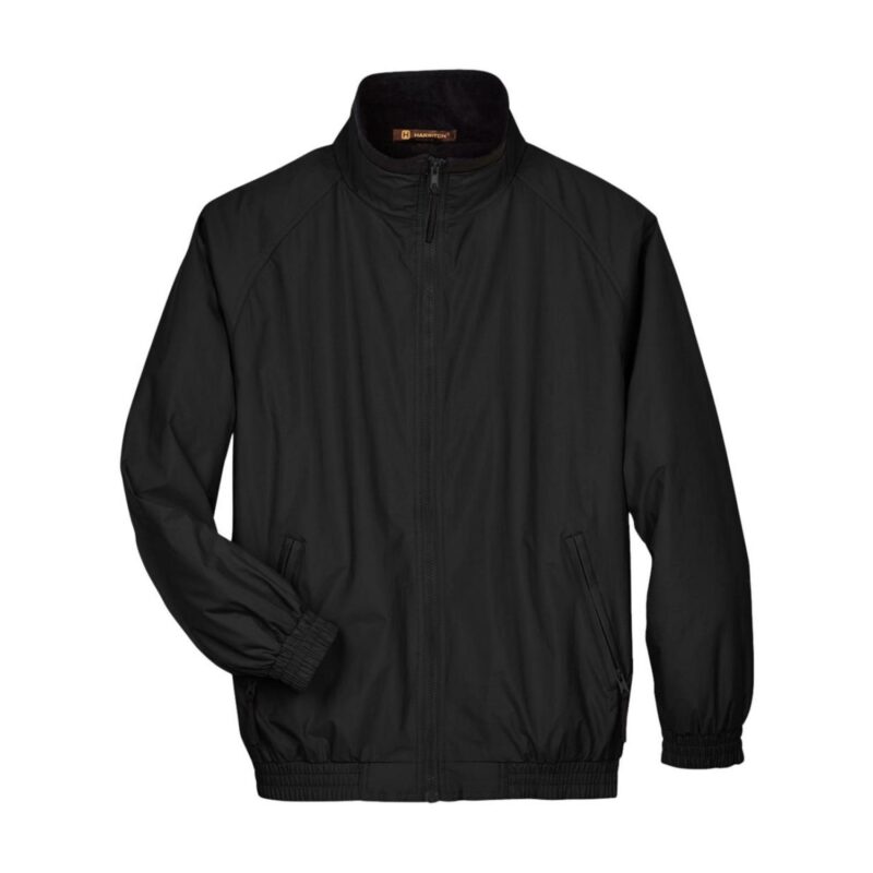 Custom Harriton Fleece-Lined Nylon Jacket - 1