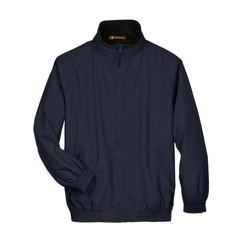Custom Harriton Fleece-Lined Nylon Jacket - 2