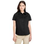Custom Harriton Ladies' Advantage IL Short-Sleeve Work Shirt