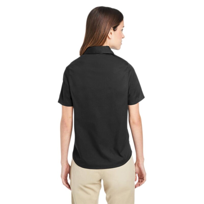 Custom Harriton Ladies' Advantage IL Short-Sleeve Work Shirt - 2