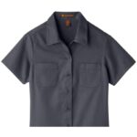 Custom Harriton Ladies' Advantage IL Short-Sleeve Work Shirt - 4