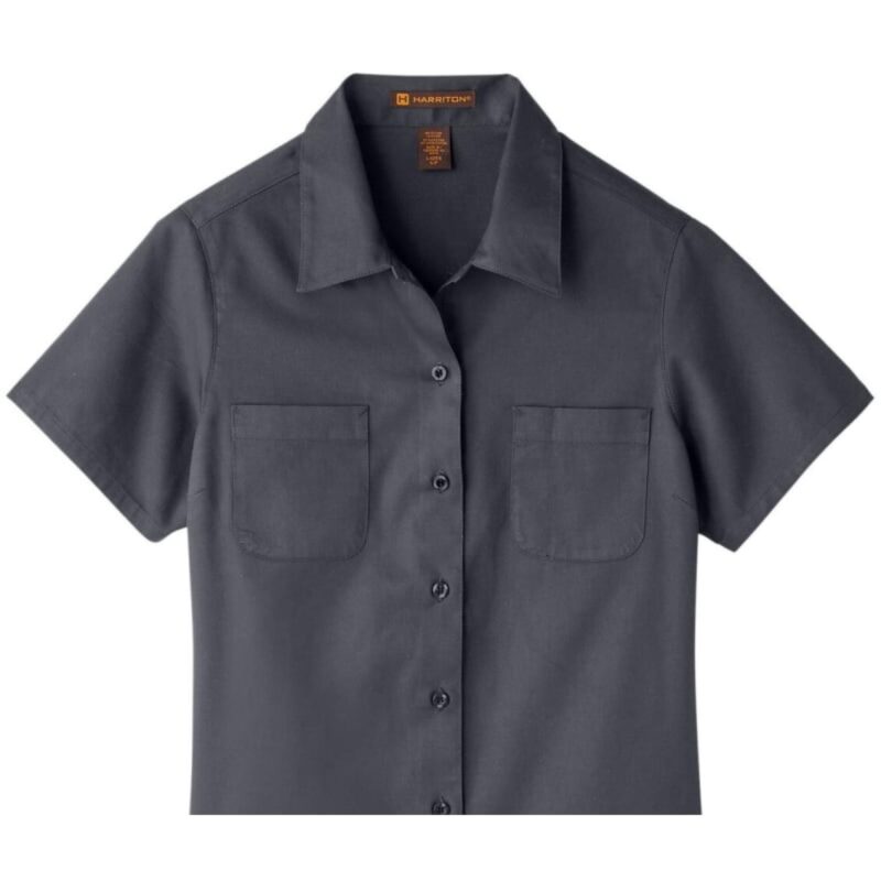 Custom Harriton Ladies' Advantage IL Short-Sleeve Work Shirt - 4