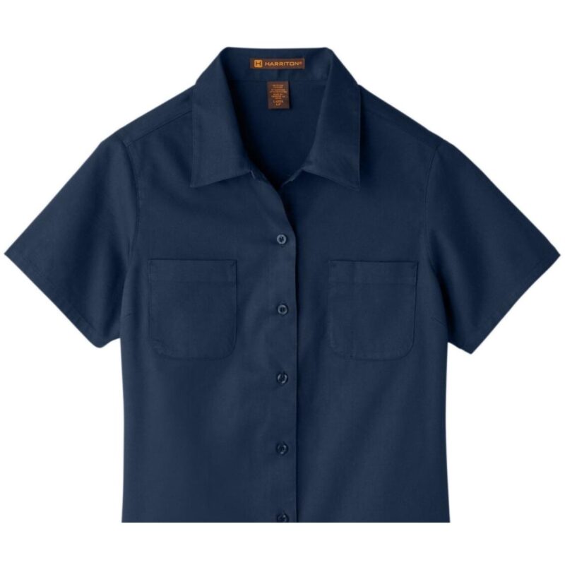 Custom Harriton Ladies' Advantage IL Short-Sleeve Work Shirt - 5