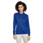Custom Harriton Ladies' Advantage Snag Protection Plus IL Long Sleeve Polo