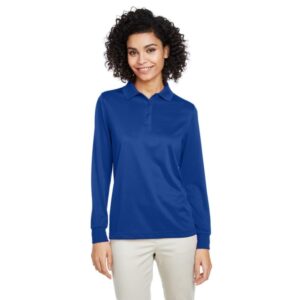 Custom Harriton Ladies' Advantage Snag Protection Plus IL Long Sleeve Polo