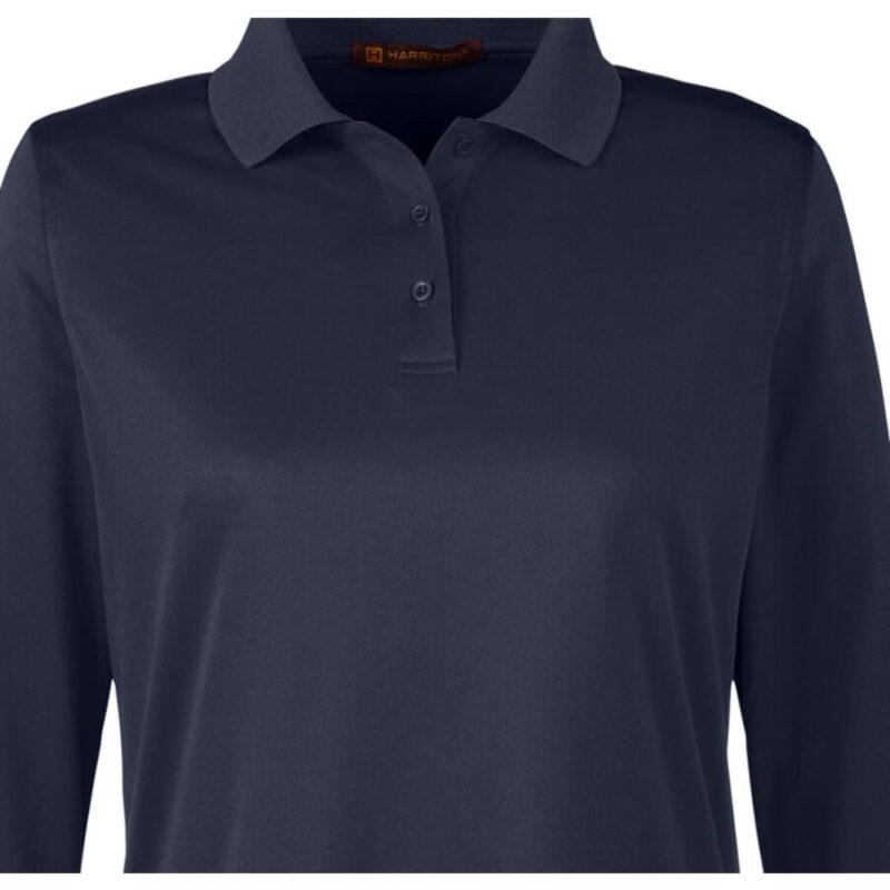 Custom Harriton Ladies' Advantage Snag Protection Plus IL Long Sleeve Polo - 5