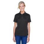 Custom Harriton Ladies' Advantage Snag Protection Plus IL Snap Placket Polo - 1