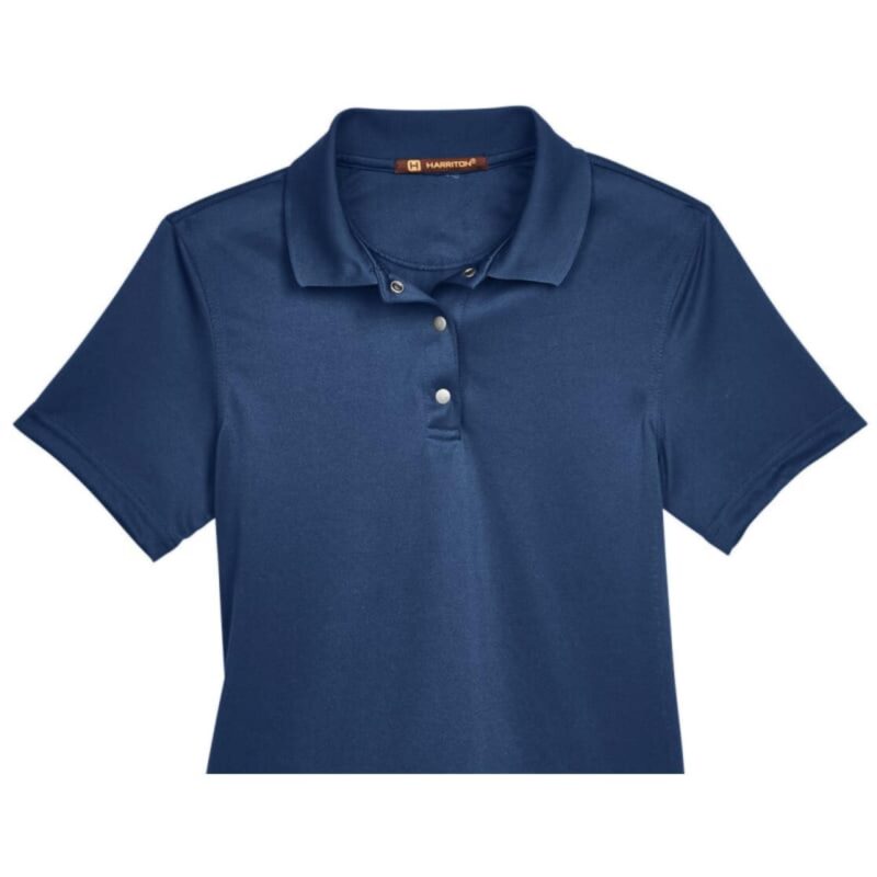 Custom Harriton Ladies' Advantage Snag Protection Plus IL Snap Placket Polo - 5