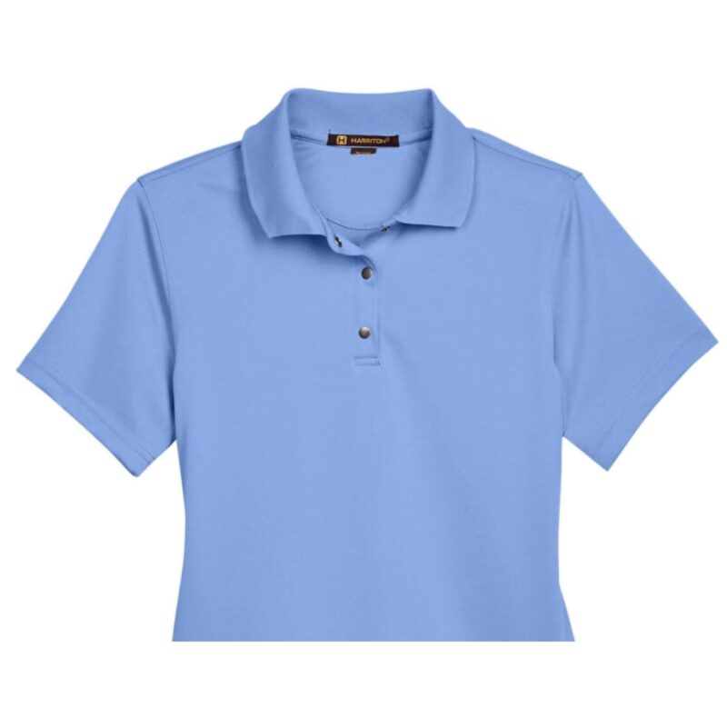 Custom Harriton Ladies' Advantage Snag Protection Plus IL Snap Placket Polo - 6