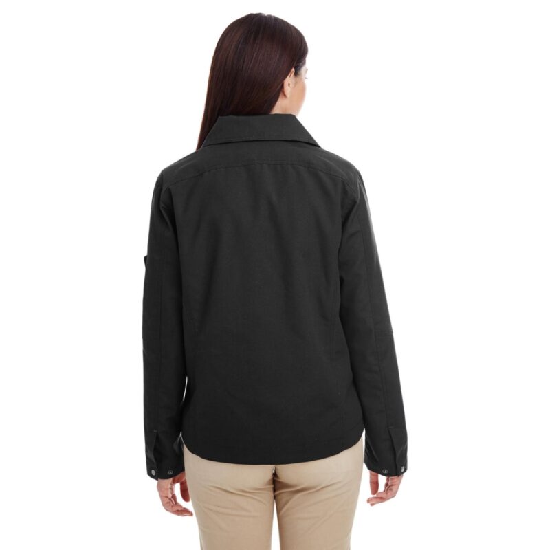 Custom Harriton Ladies' Auxiliary Canvas Work Jacket - 2