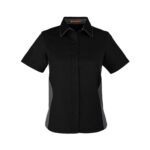 Custom Harriton Ladies' Flash IL Colorblock Short Sleeve Shirt - 3