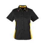 Custom Harriton Ladies' Flash IL Colorblock Short Sleeve Shirt - 4