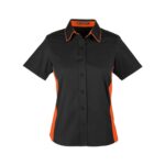 Custom Harriton Ladies' Flash IL Colorblock Short Sleeve Shirt - 5
