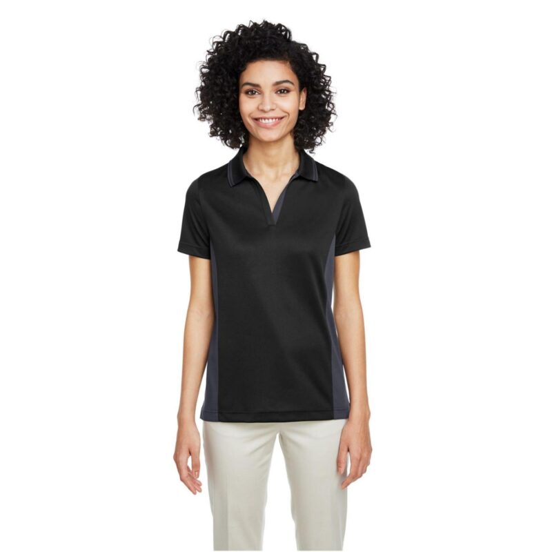Custom Harriton Ladies' Flash Snag Protection Plus IL Colorblock Polo - 1