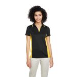 Custom Harriton Ladies' Flash Snag Protection Plus IL Colorblock Polo