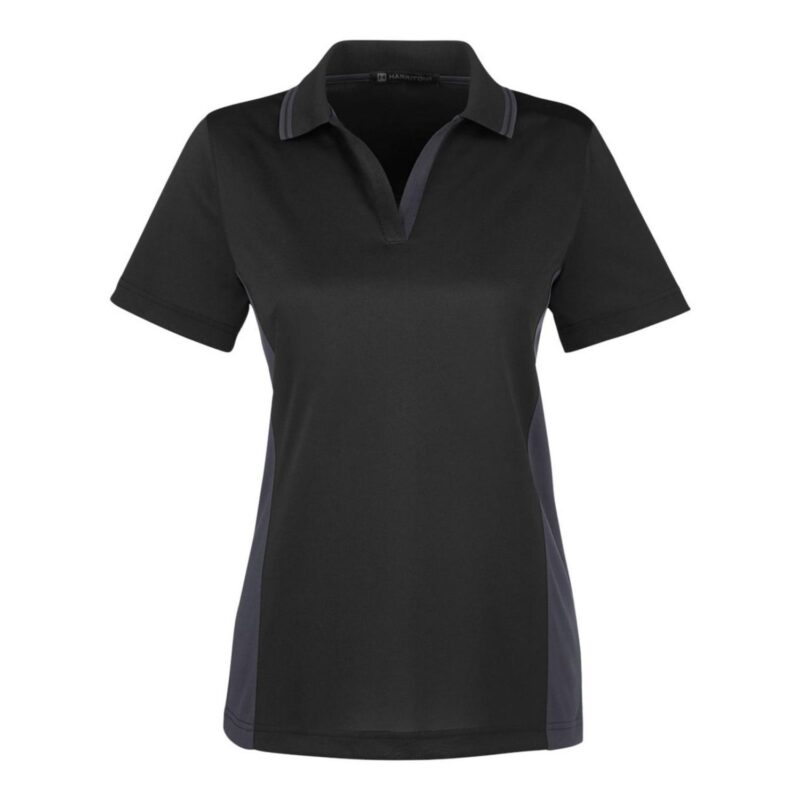 Custom Harriton Ladies' Flash Snag Protection Plus IL Colorblock Polo - 3