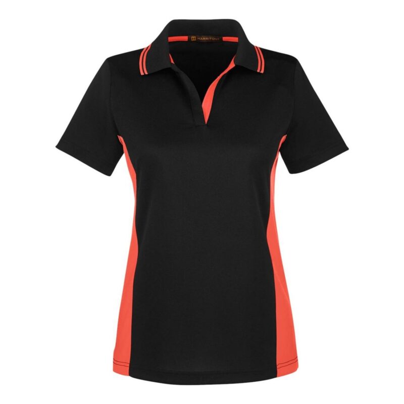 Custom Harriton Ladies' Flash Snag Protection Plus IL Colorblock Polo - 5