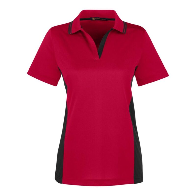 Custom Harriton Ladies' Flash Snag Protection Plus IL Colorblock Polo - 7